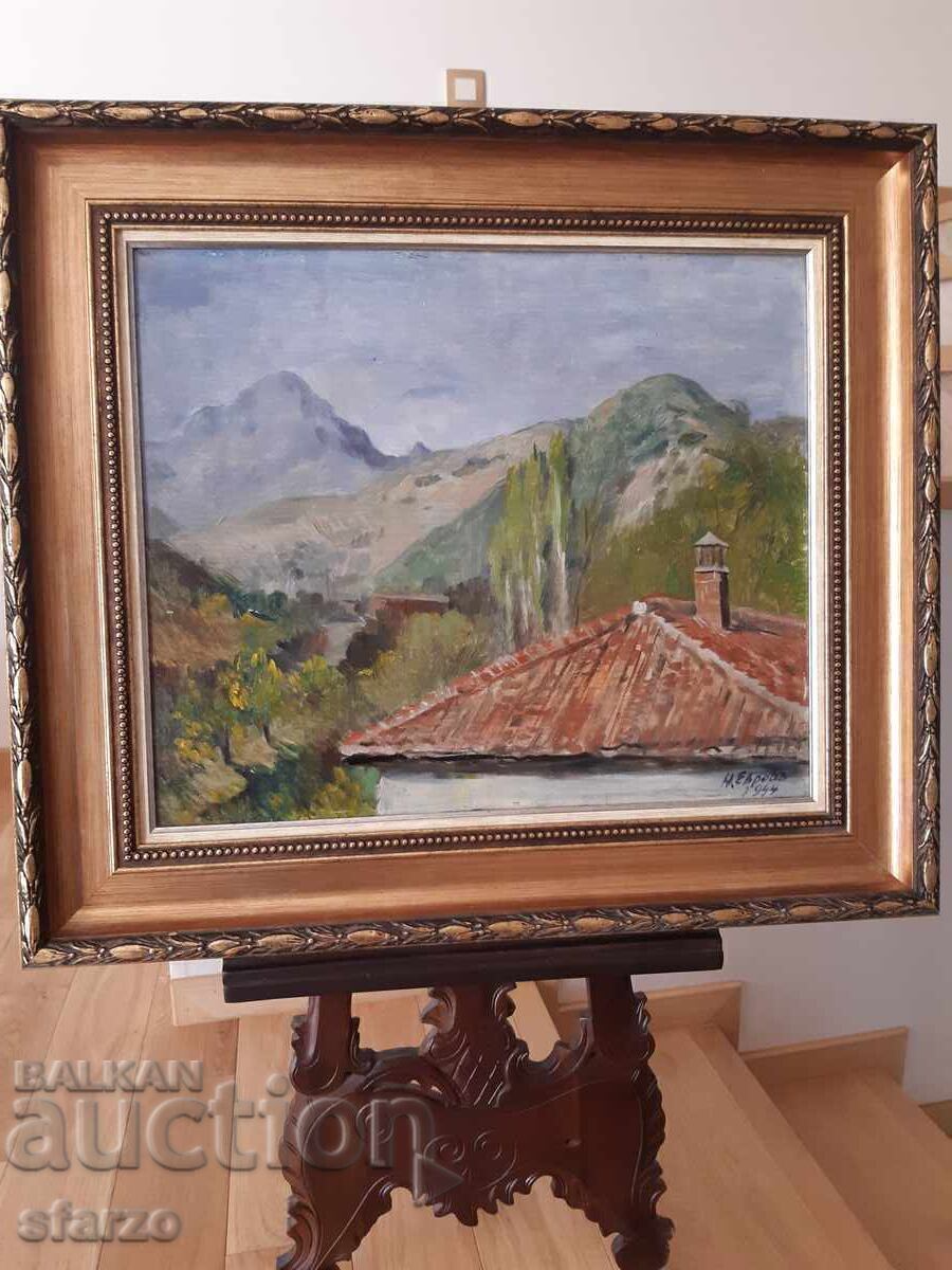 Auction  Old painting 1944. Nikolai Evrov