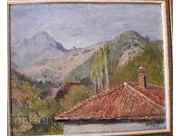 Old painting 1944. Nikolai Evrov