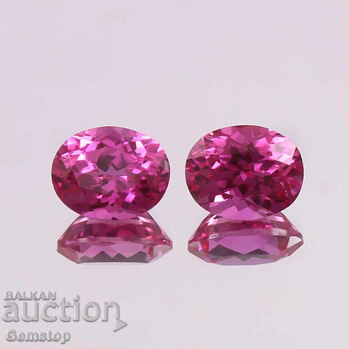 BZC! 1.60 ct pereche difuzie rubin oval de 1st! BZC! 1.60 ct pereche difuzie rubin oval de 1st!