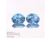 ΒΖΤ! 1.60 καράτια ζεύγος διαχύσεως ζαφείρι οβάλ από 1$!