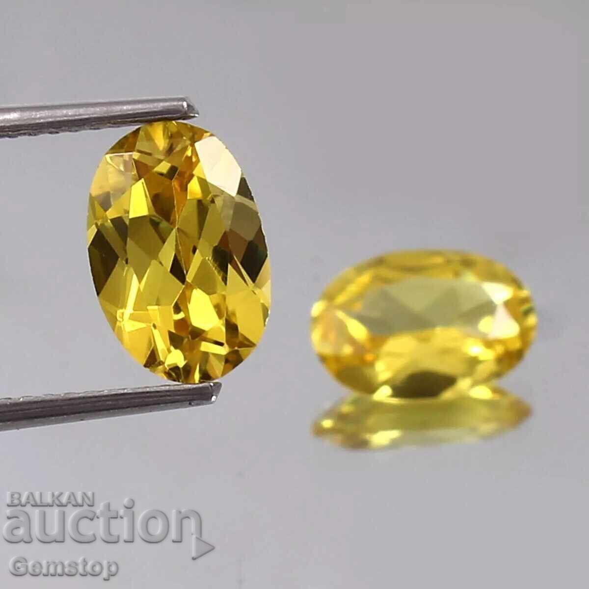 BZC! 1.60 ct pair diffusion sapphire oval from 1st! BZC! 1.60 ct pair diffusion sapphire oval from 1st!