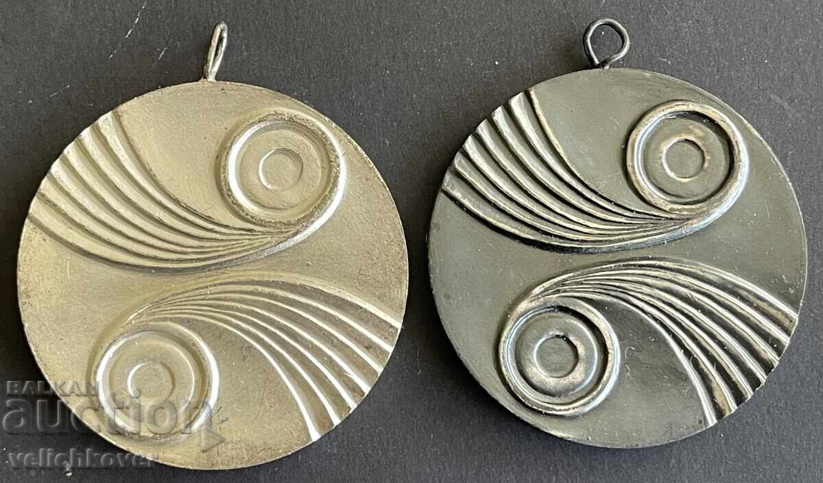 41947 Bulgaria 2 medals BLRS hunting Hunting shooting Republican