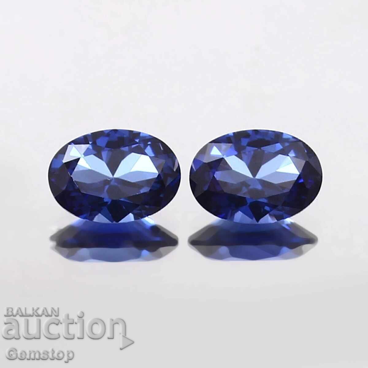 ΒΖΤ! 1.60 καράτια ζεύγος διαχύσεως ζαφείρι οβάλ από 1$! με τιμή 0.01 BGN | € 0.01 ΒΖΤ! 1.60 καράτια ζεύγος διαχύσεως ζαφείρι οβάλ από 1$! με τιμή 0.01 BGN | € 0.01