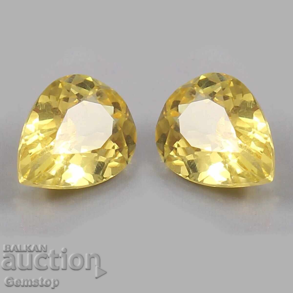 ΒΖC! 1.80 καράτια ζεύγος διαχυμένων ζαφειριών σε σχήμα αχλαδιού από 1 λεπτό! με τιμή 0.11 BGN | € 0.06