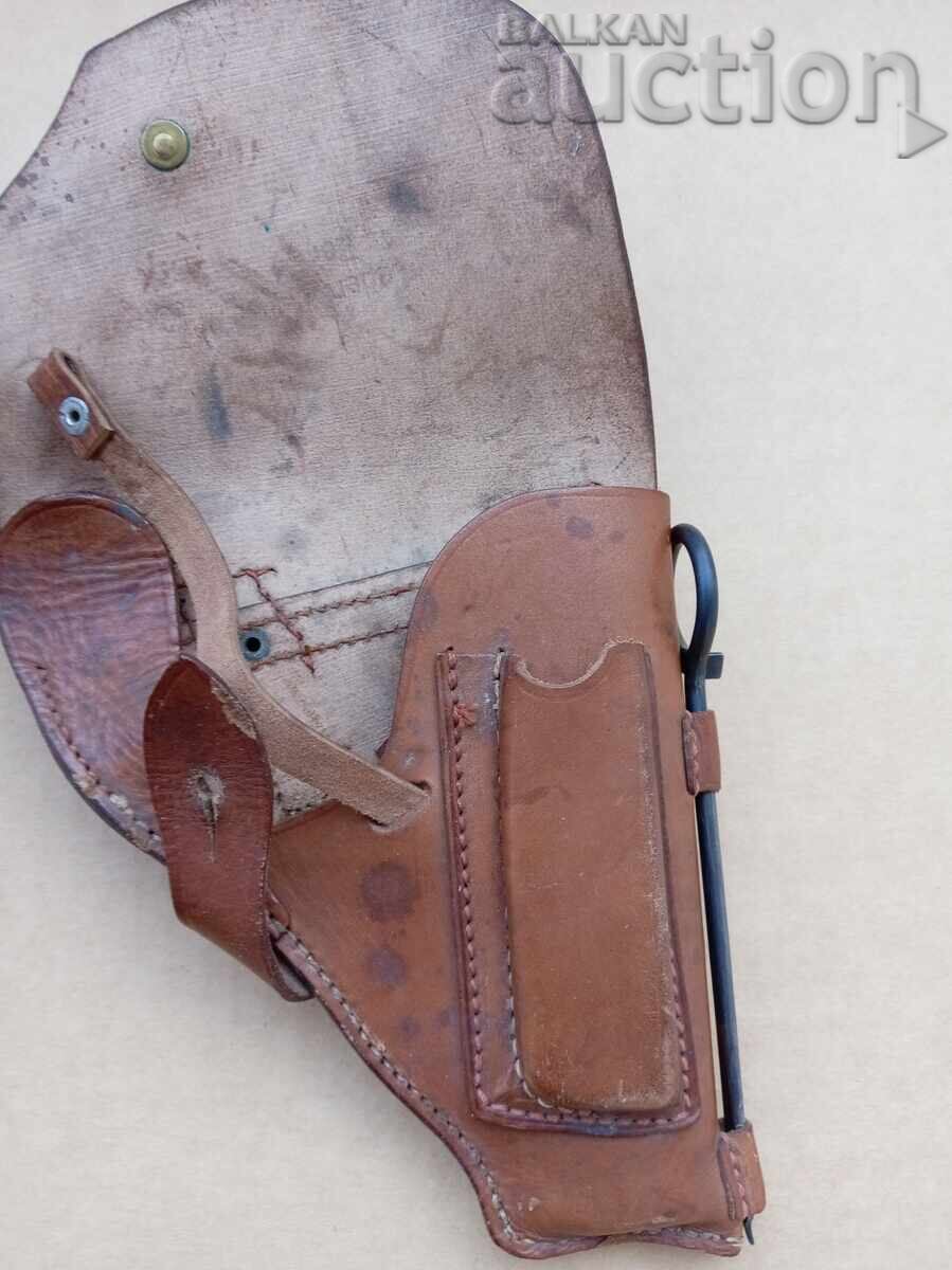 Delivery of Antique Holster with Cleaning Rod, Natural Leather, Cleaning Rod Delivery of Antique Holster with Cleaning Rod, Natural Leather, Cleaning Rod