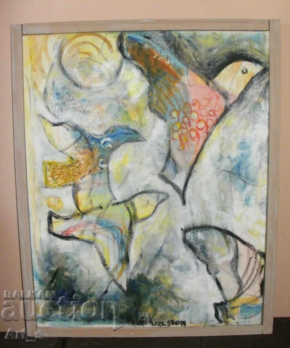 Αυθεντικός πίνακας της Σουηδής ζωγράφου Helén Karlsson με τιμή 50.00 BGN | € 25.56