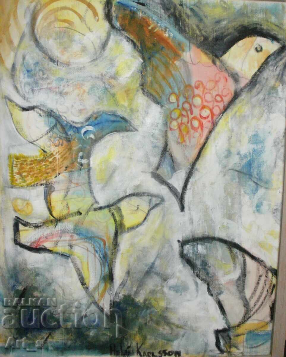 Παράδοση Αυθεντικός πίνακας της Σουηδής ζωγράφου Helén Karlsson
