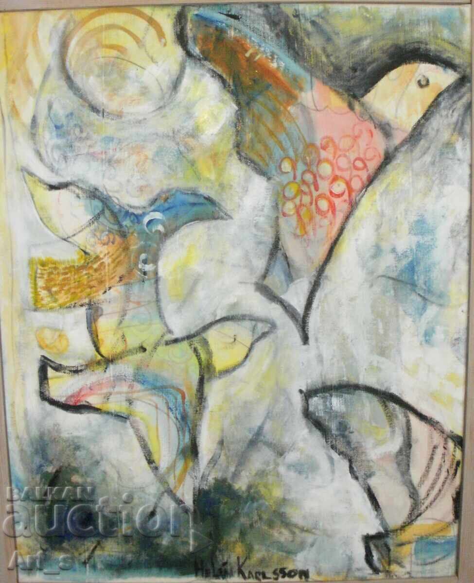 Αυθεντικός πίνακας της Σουηδής ζωγράφου Helén Karlsson - 6