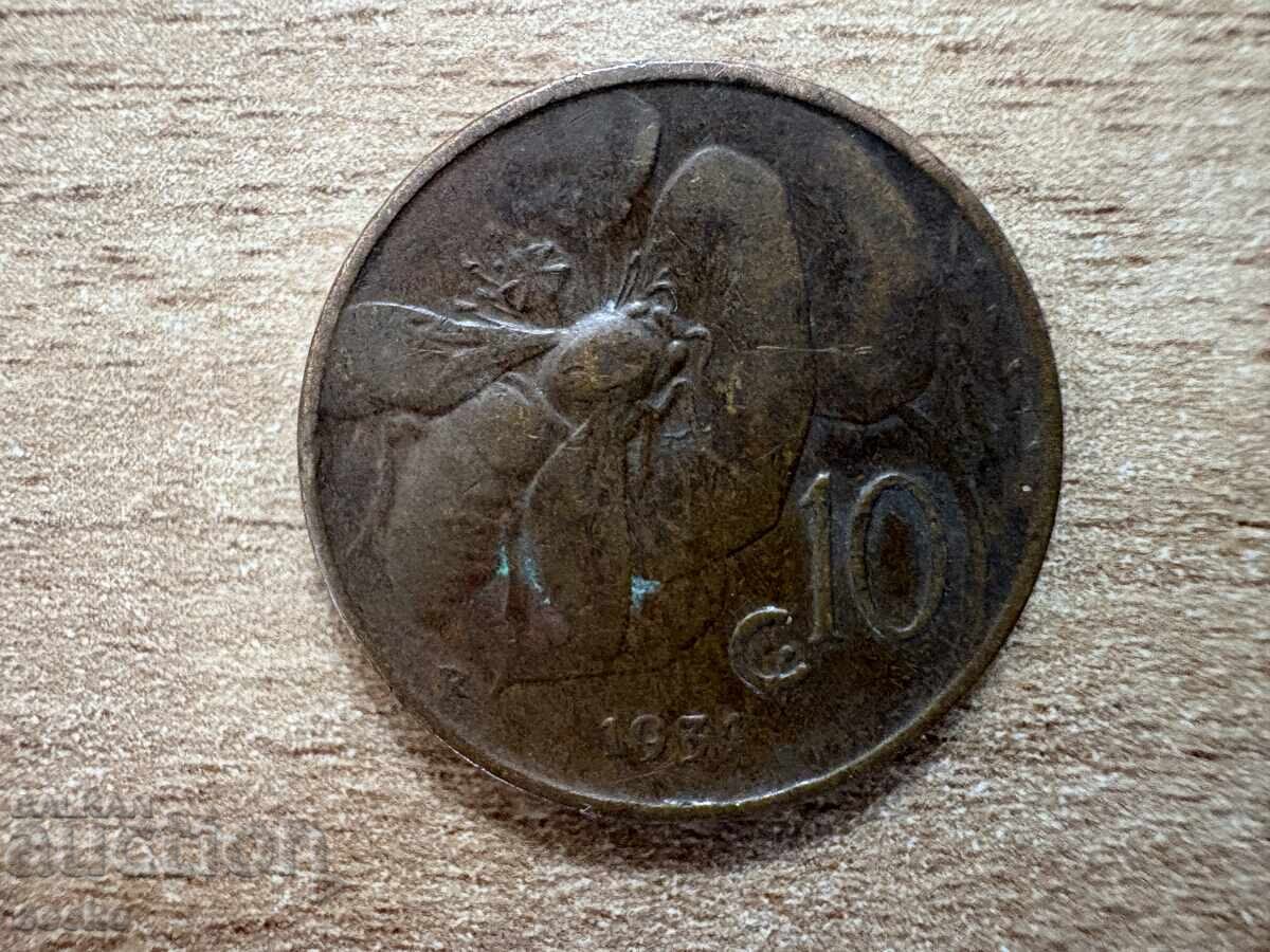 Ιταλία - 10 λεπτά (1931) Ιταλία - 10 λεπτά (1931)