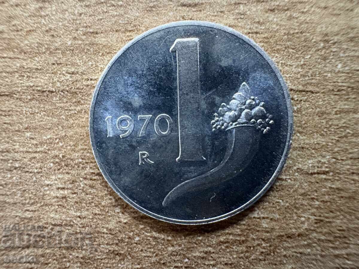 Ιταλία - 1 λίρα (1970) Ιταλία - 1 λίρα (1970)