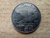 Ιταλία - 50 λεπτά (1940) - μη μαγνητικό