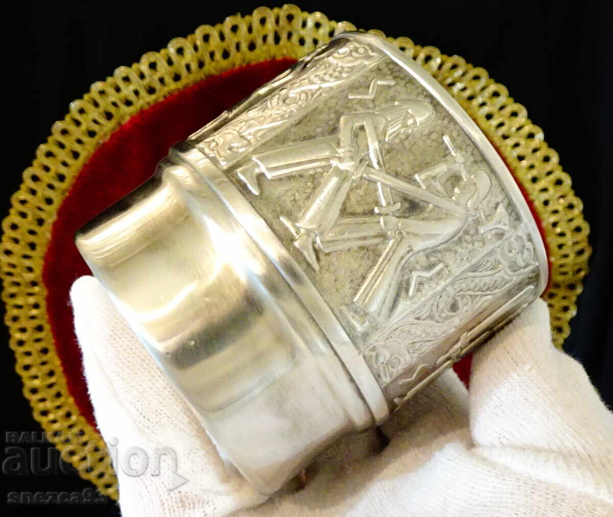 Калаена чаша за уиски,вино,Викинги,Норвегия. - 6