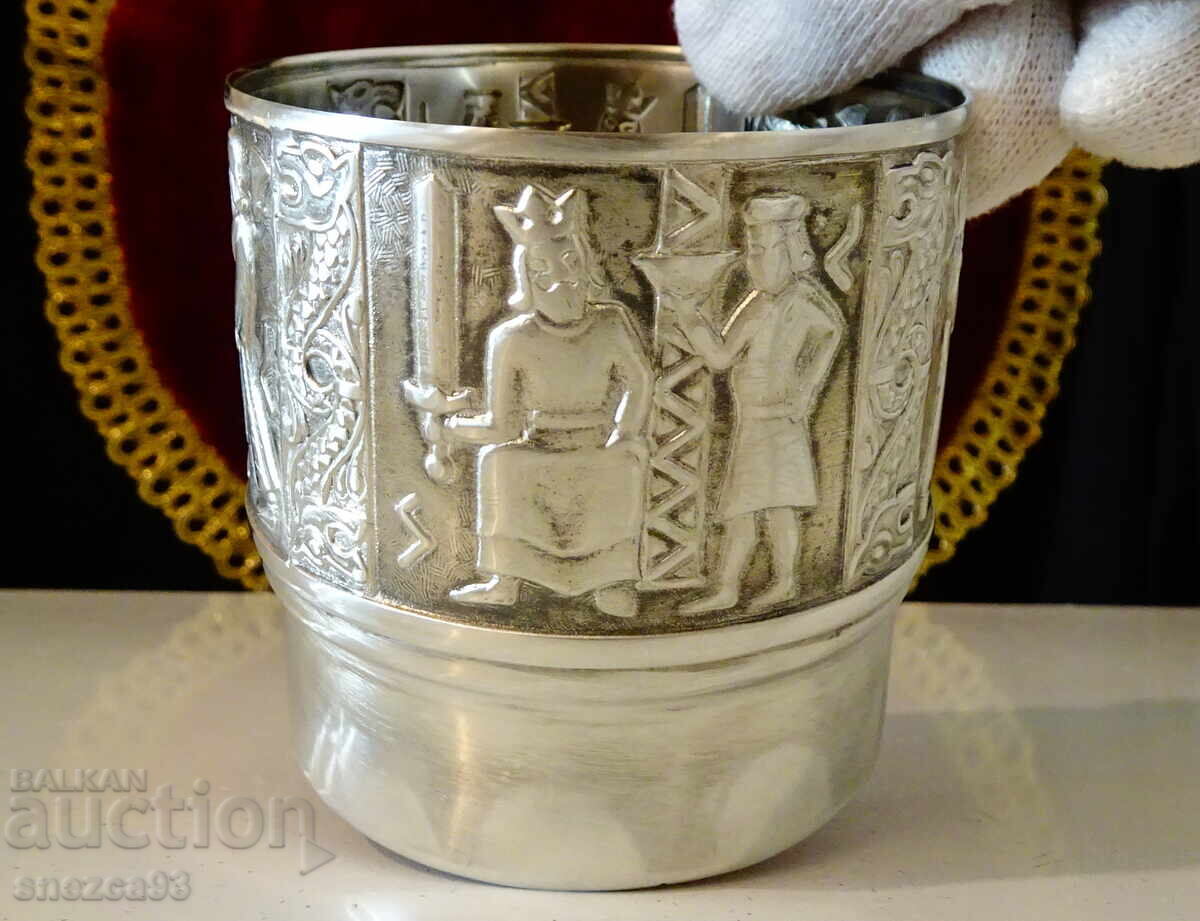 Калаена чаша за уиски,вино,Викинги,Норвегия.