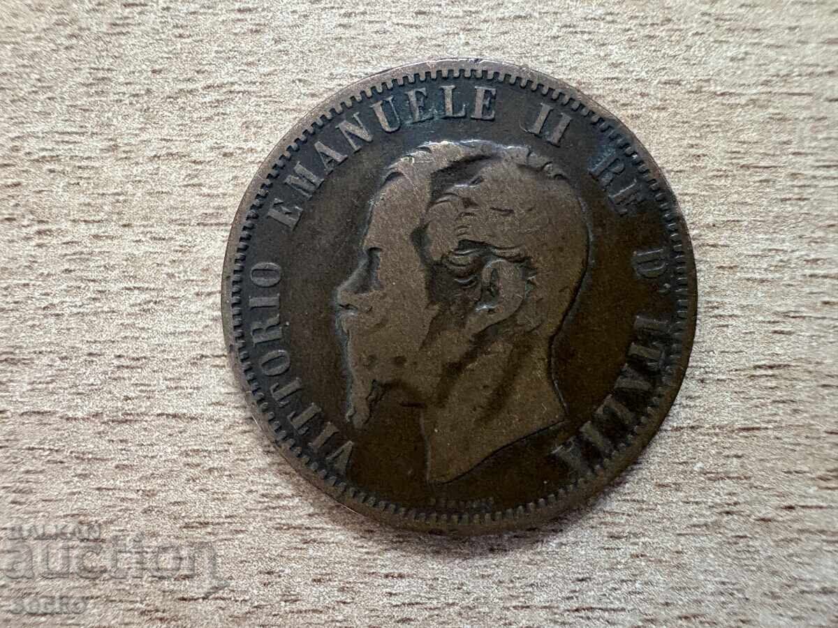 Italia - 10 centesimi (1866) - M cu preț 2.60 BGN | € 1.33
