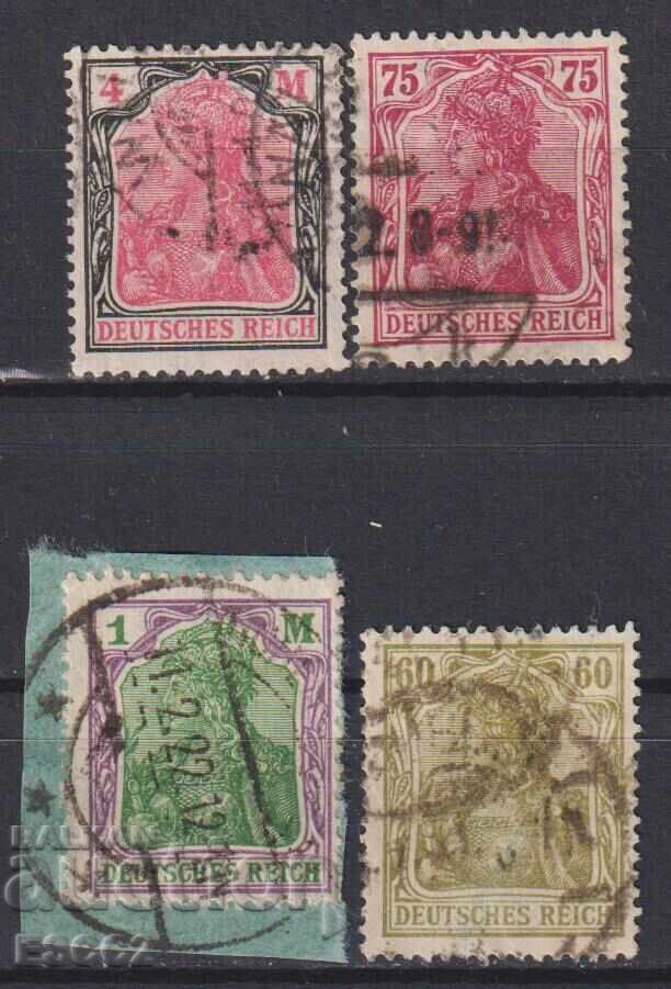 Stamped stamps Imperial Crown 1920 /1 Germany Reich