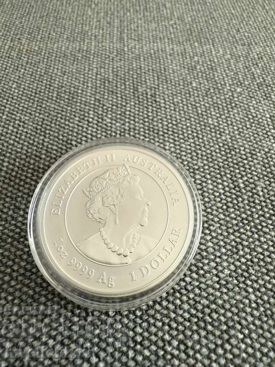 SILVER 1 OZ 2021 ΑΥΣΤΡΑΛΙΑ - ΣΕΛΗΝΙΚΟ ΕΤΟΣ ΤΟΥ ΒΟΥΦΑΛΟΥ - 7