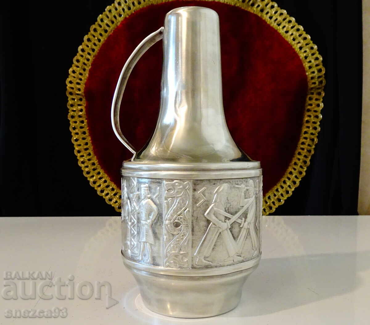 Калаена кана за ракия,уиски,Викинги,Норвегия. с цена 65.00 лв. | € 33.23 Калаена кана за ракия,уиски,Викинги,Норвегия. с цена 65.00 лв. | € 33.23