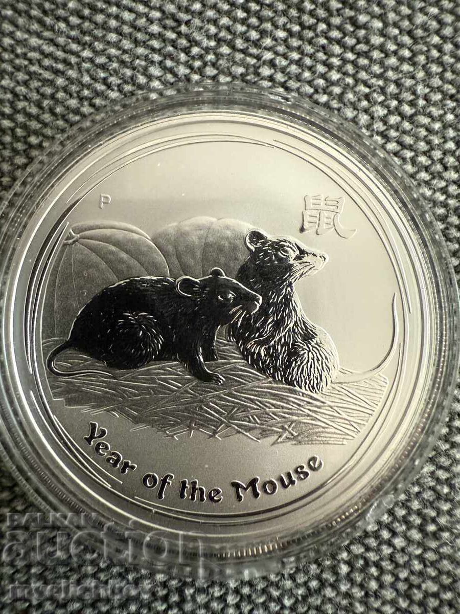 Δημοπρασία Ασημένιο 1 OZ 2008 ΑΥΣΤΡΑΛΙΑ - ΣΕΙΡΑ LUNAR ΕΤΟΣ ΤΟΥ ΠΟΝΤΙΚΙΟΥ
