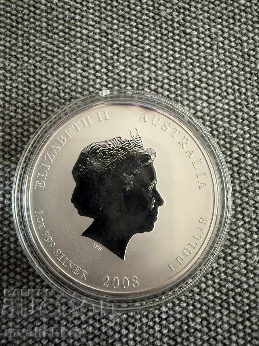Delivery of SILVER 1 OZ 2008 AUSTRALIA - YEAR OF THE MOUSE