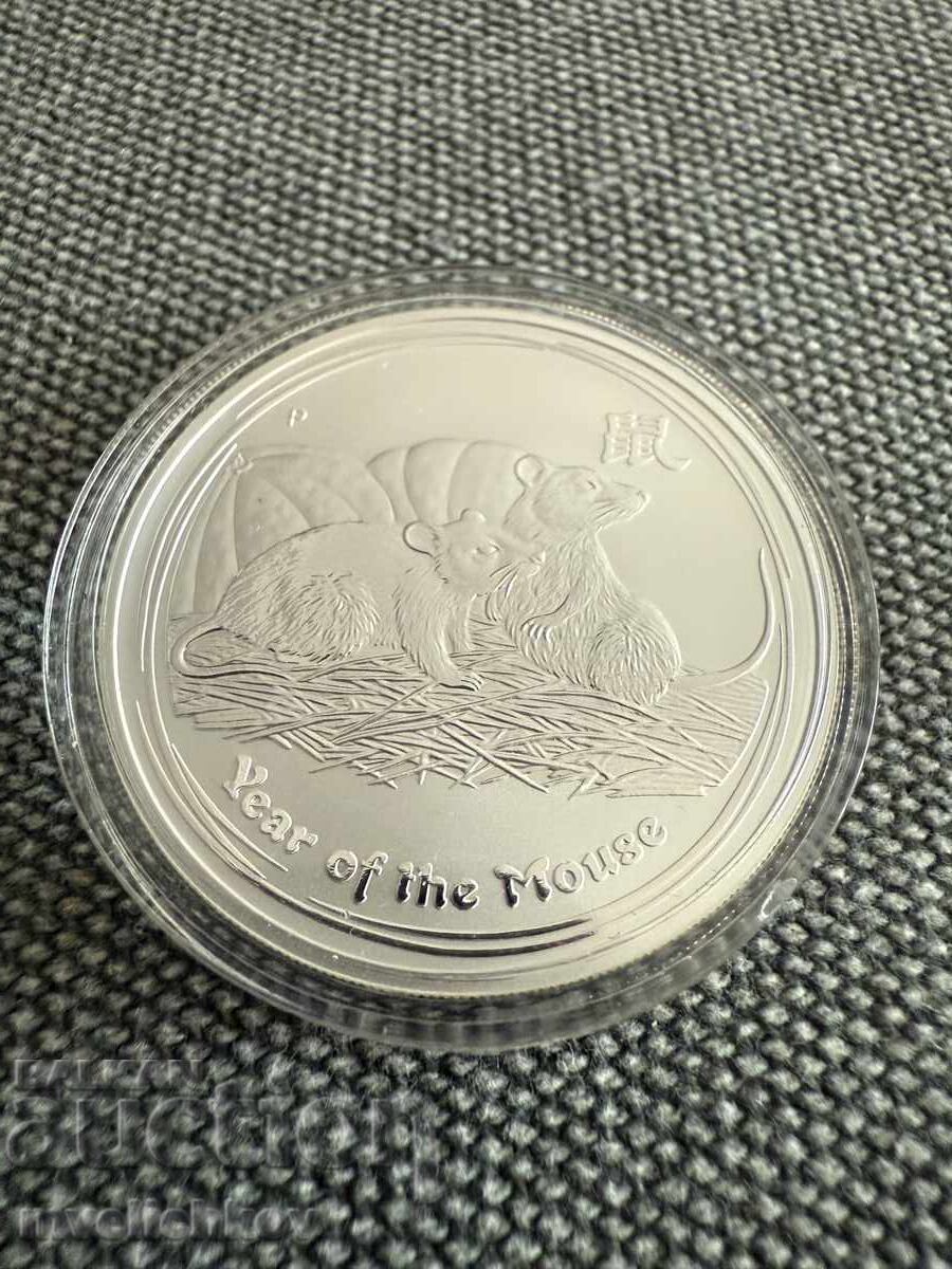 SILVER 1 OZ 2008 AUSTRALIA - YEAR OF THE MOUSE - 5