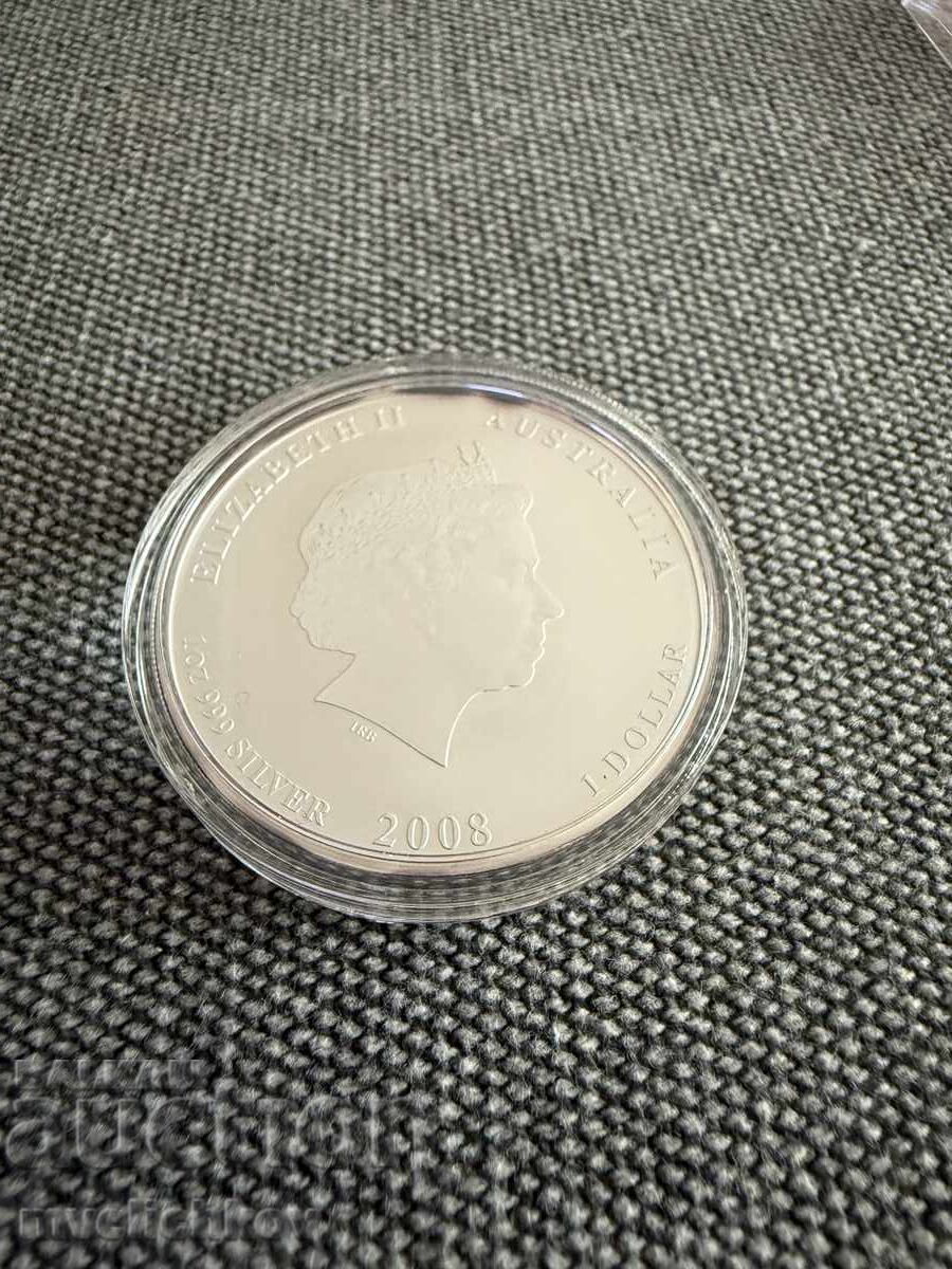 SILVER 1 OZ 2008 AUSTRALIA - YEAR OF THE MOUSE - 6