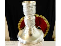 Sfeșnic din alamă, Vikingi, corabie dragon Drakkar, Norvegia