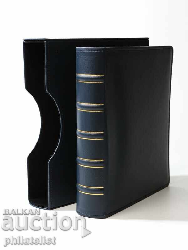 Delivery of Folder with cassette LUX, eco-leather - OPTIMA standard, blue color