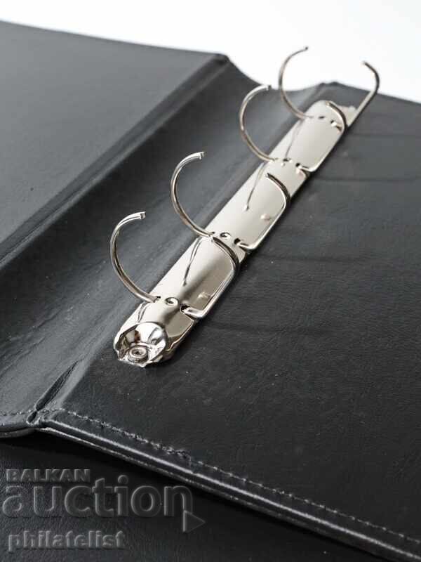 Folder with LUX cassette, eco-leather - OPTIMA standard, black color - 5 Folder with LUX cassette, eco-leather - OPTIMA standard, black color - 5