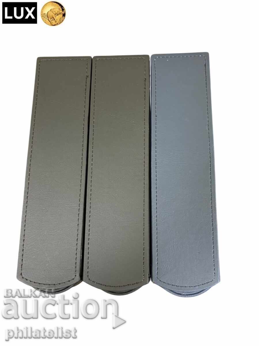 Folder with LUX cassette, eco-leather - OPTIMA standard, black color - 7