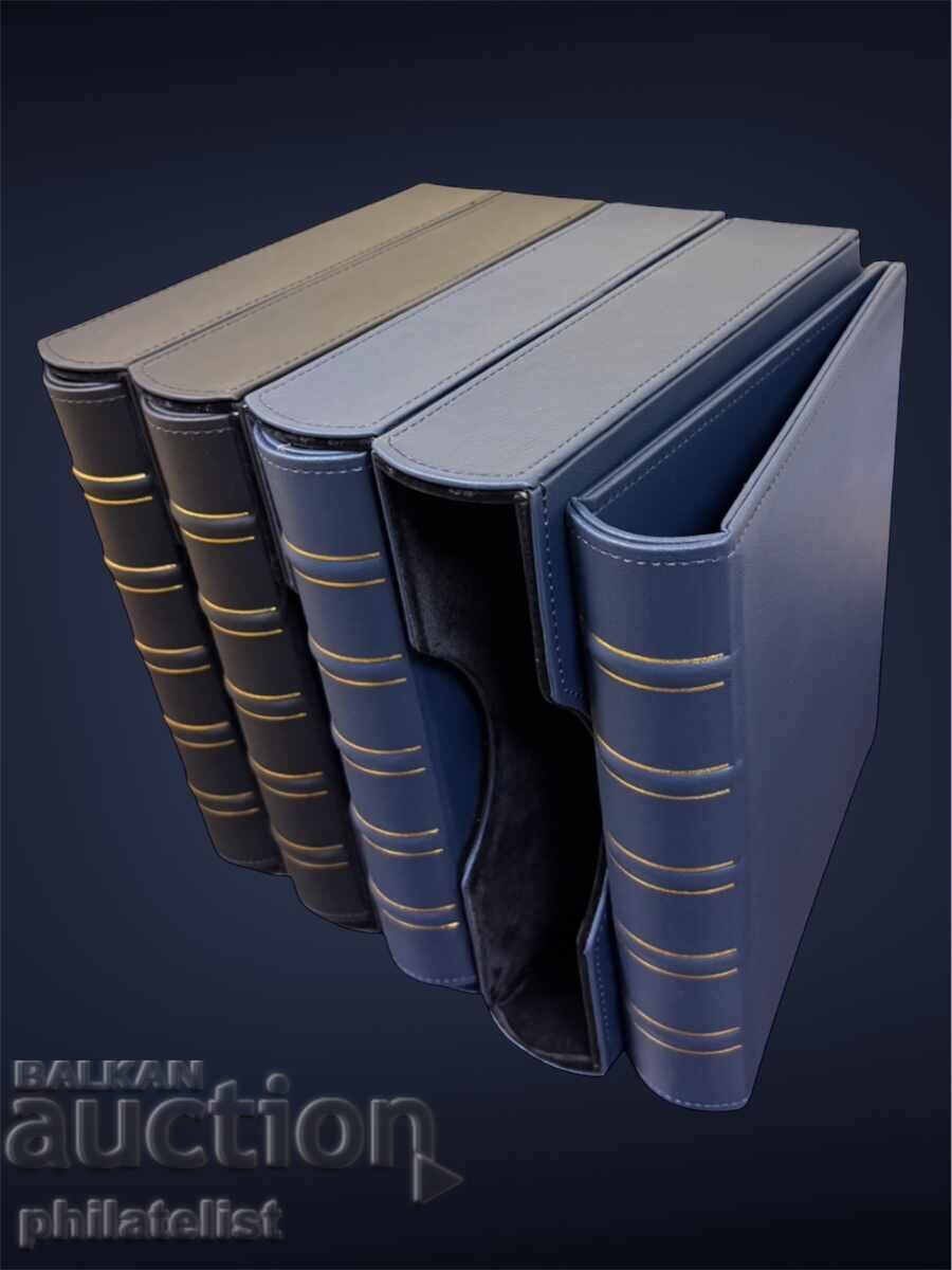 Folder with LUX cassette, eco-leather - OPTIMA standard, black color