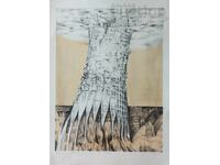 Picture, graphics "Tower of Babel", art. P. Pecin, 2003