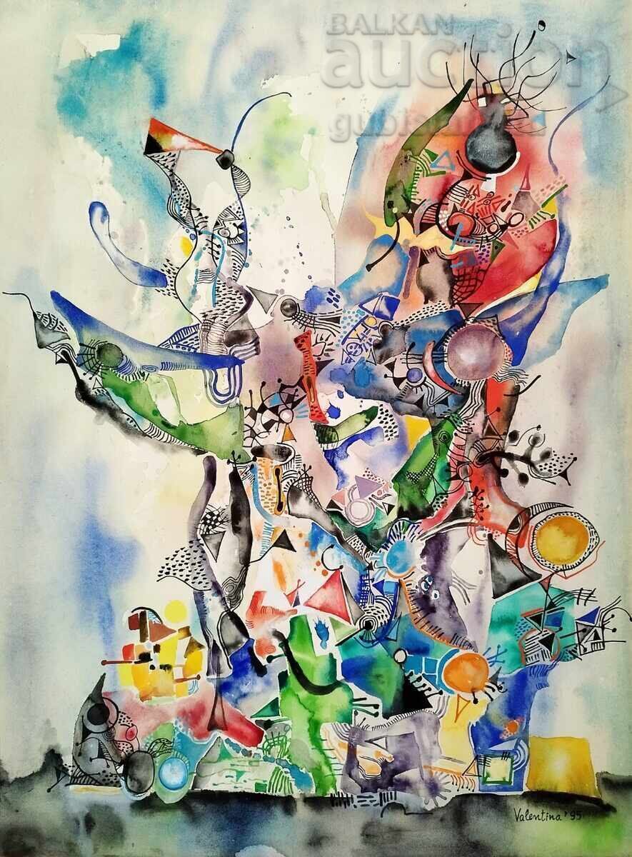 Картина, композиция, худ. Валентина Рихтер, 1995 г. Картина, композиция, худ. Валентина Рихтер, 1995 г.