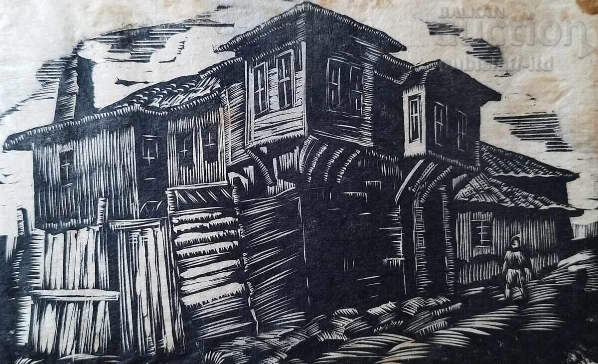 Painting, graphic art, 1938, artist Dimitar Draganov (1904-1997) with price 330.00 BGN | € 168.73