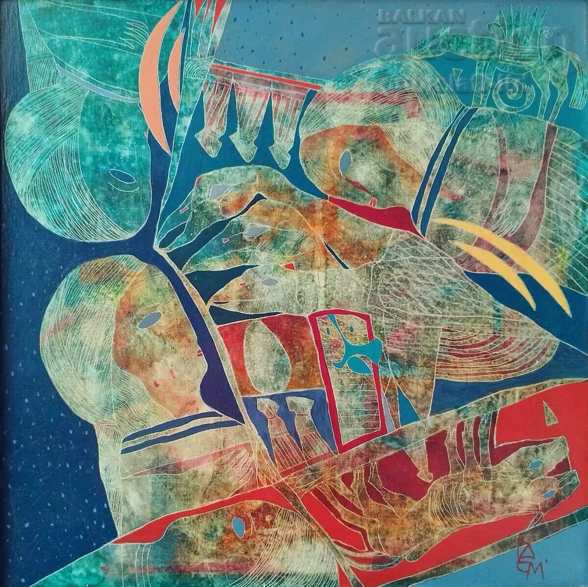 Painting "Birds", artist Georgi Demirev, 1995 with price 780.00 BGN | € 398.81