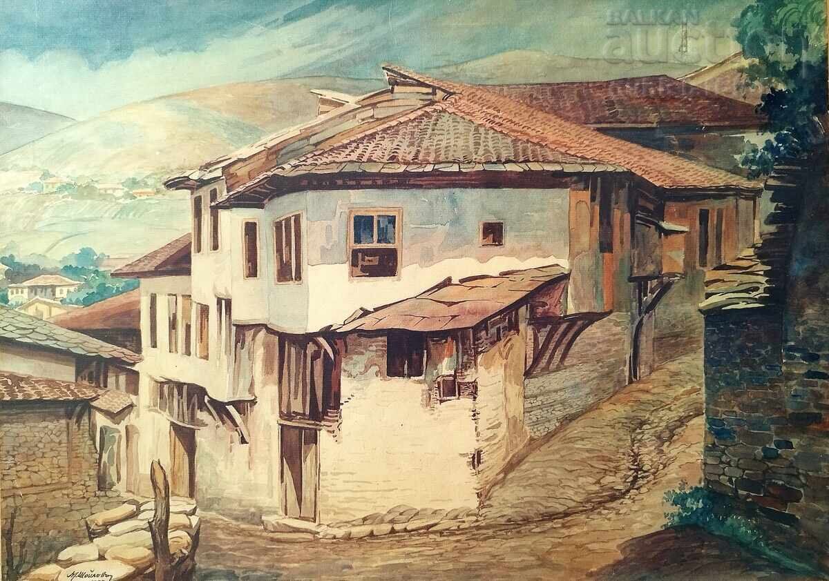 Картина "Кратово",  худ. Михаил Шойлевъ, 1939 г с цена 1480.00 лв. | € 756.71