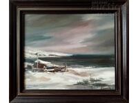 Painting "Winter by the Sea", artist K. Tabakov, 1990s