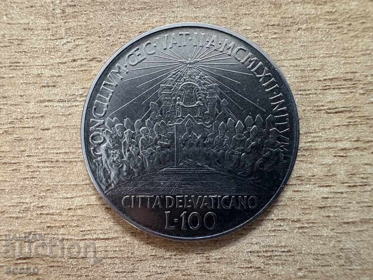Βατικανό - 100 λιρέτες (1962) - Δεύτερη Σύνοδος του Βατικανού Βατικανό - 100 λιρέτες (1962) - Δεύτερη Σύνοδος του Βατικανού