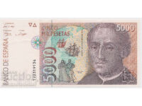 Spain 5000 Pesetas 1992-6 Pick 165 Ref 9134