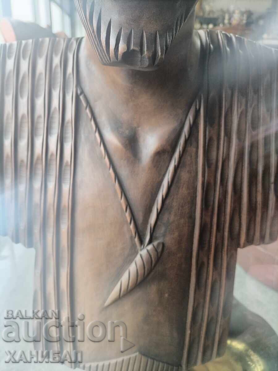 Delivery of Bust of an African American made of ebony wood Delivery of Bust of an African American made of ebony wood