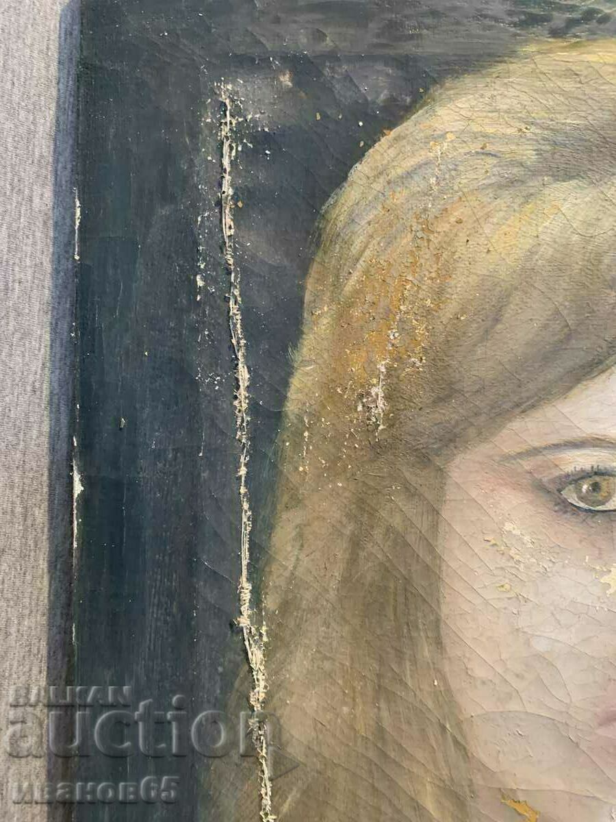 Παλιά ζωγραφική. Πορτρέτο ενός κοριτσιού - 6