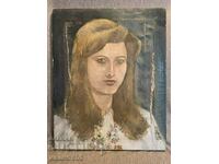Παλιά ζωγραφική. Πορτρέτο ενός κοριτσιού