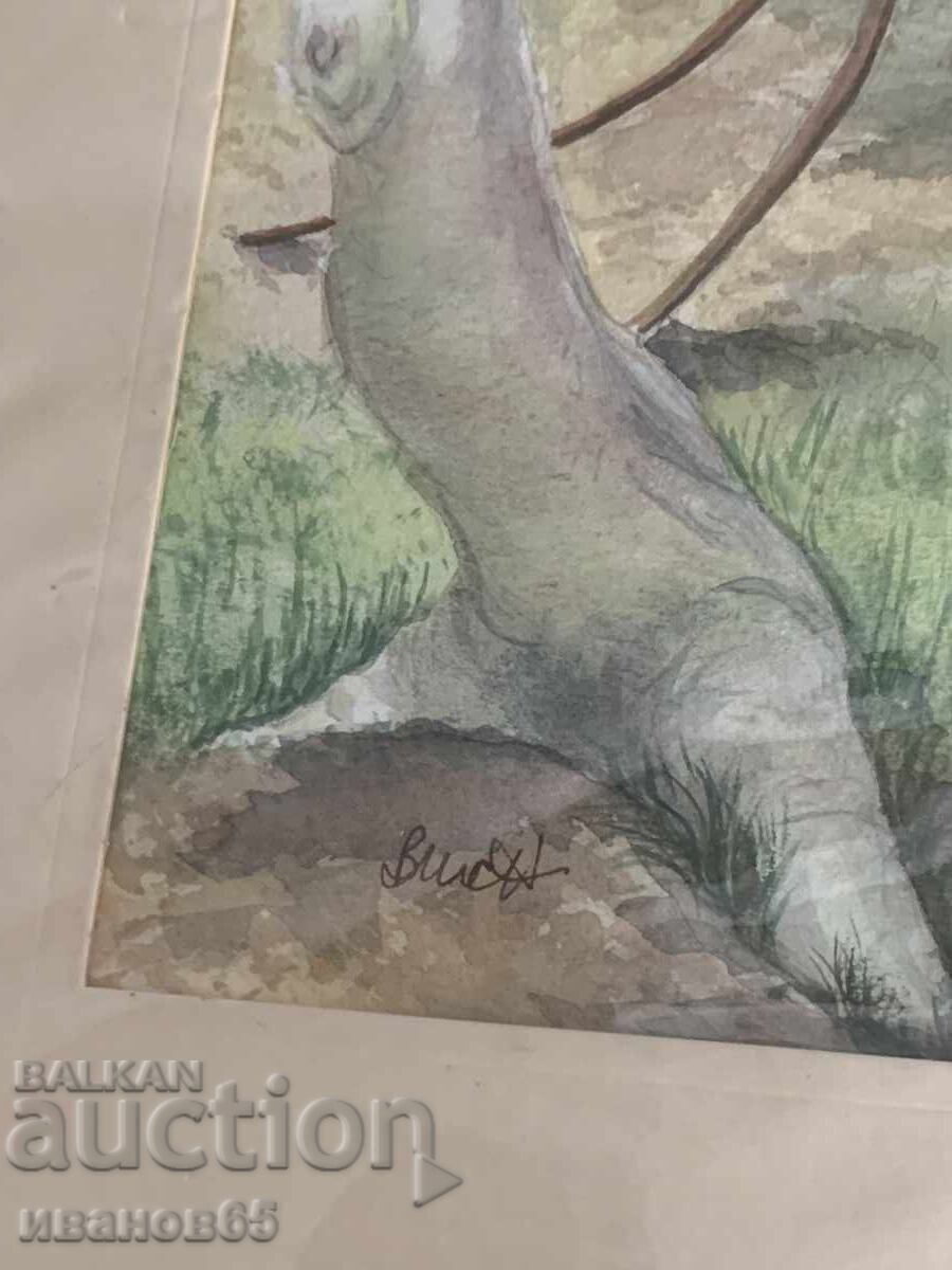 Delivery of painting Mythical spider watercolor Delivery of painting Mythical spider watercolor