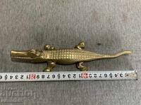 Bronze Crocodile Figure