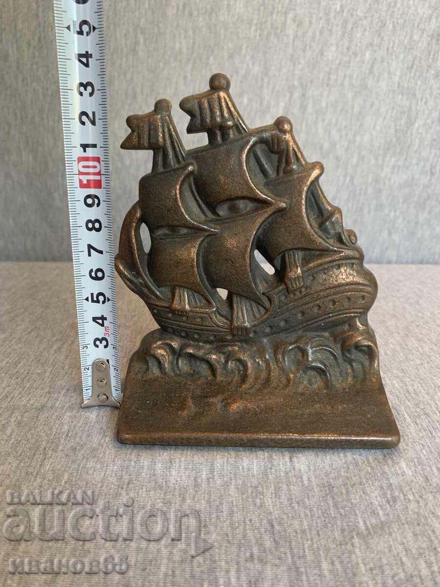 Figurină metalică corabie - 5