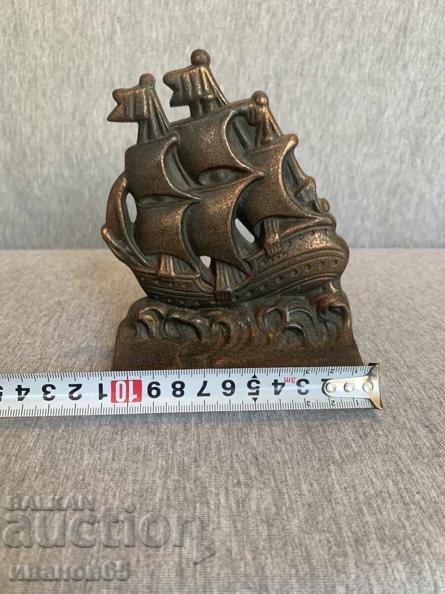 Figurină metalică corabie - 6