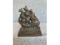 Metal ship figure