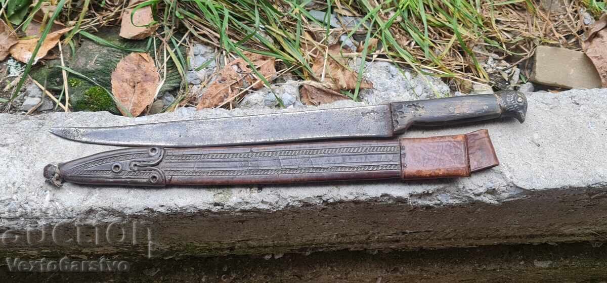 KNIFE-DAGGER-KAMA-MACEDONIAN WARRIOR KNIFE FROM BITOLA-1889