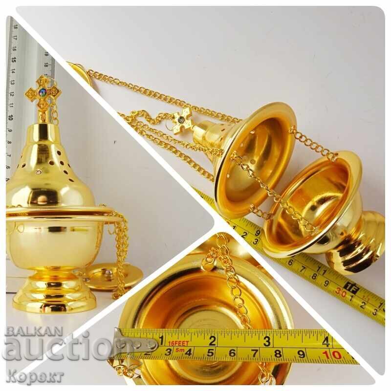 Licitație Nouă mică candelă de bronz