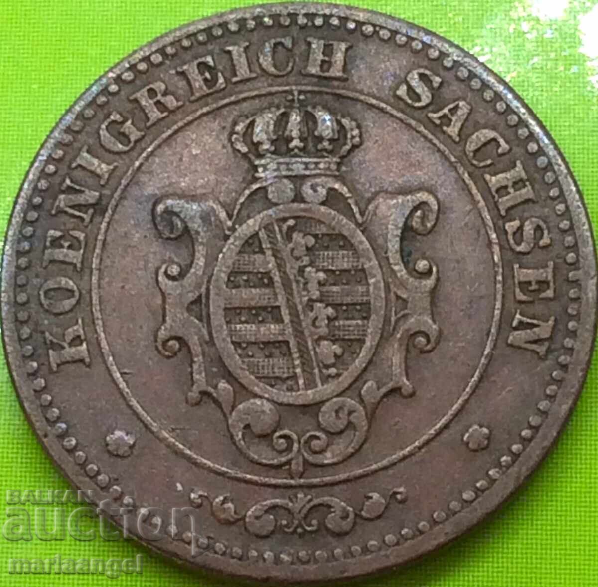 2 πφένιγκ 1869 Γερμανία Σαξονία - 7