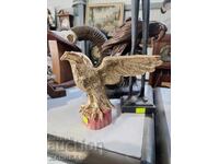 VULTUR DE BRONZ CU POSTAMENT